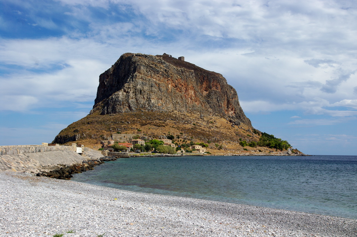 Monemwazja (Monemvasia), Górne i Dolne Miasto